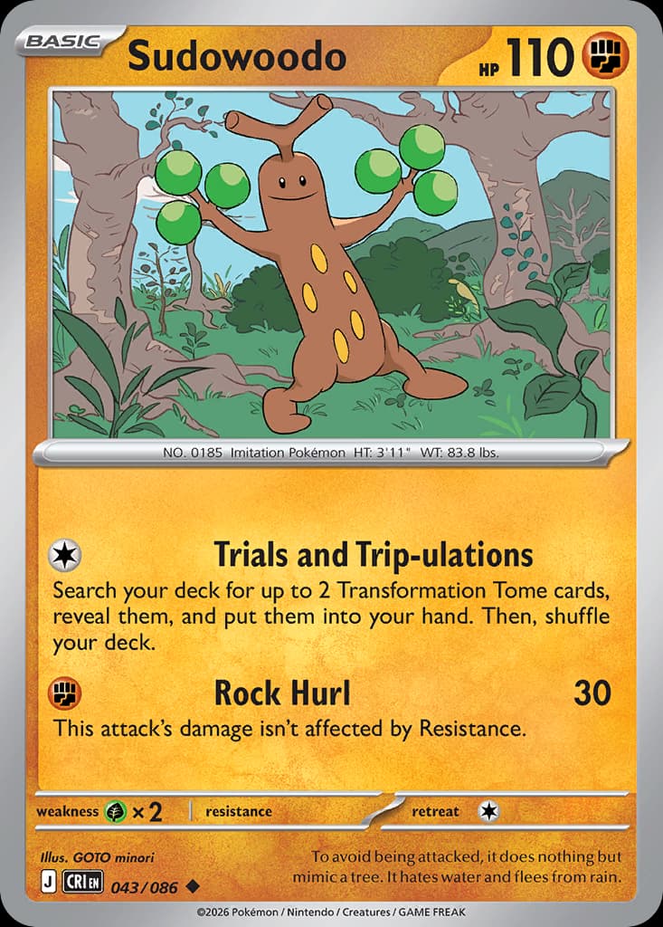 Sudowoodo, Chaos Rising 43