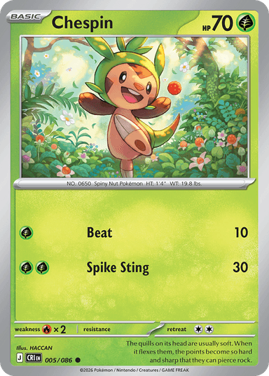 Chespin, Chaos Rising 5