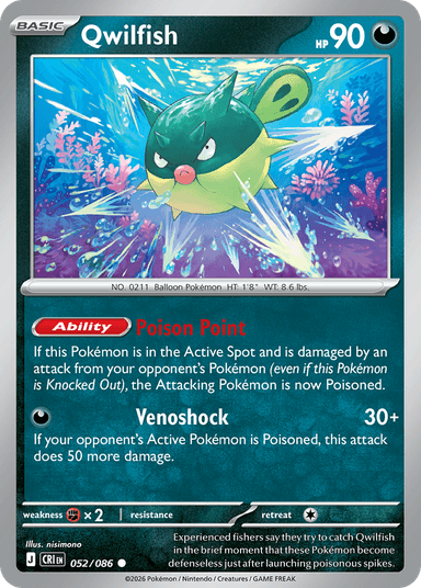 Qwilfish, Chaos Rising 52