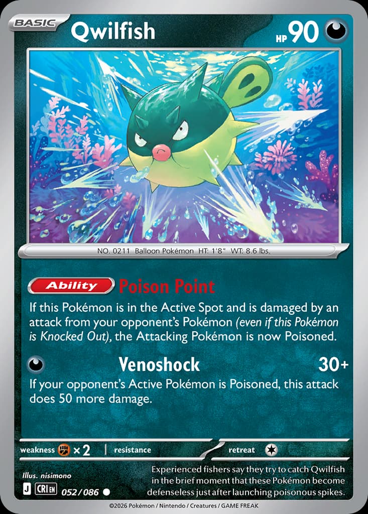 Qwilfish, Chaos Rising 52