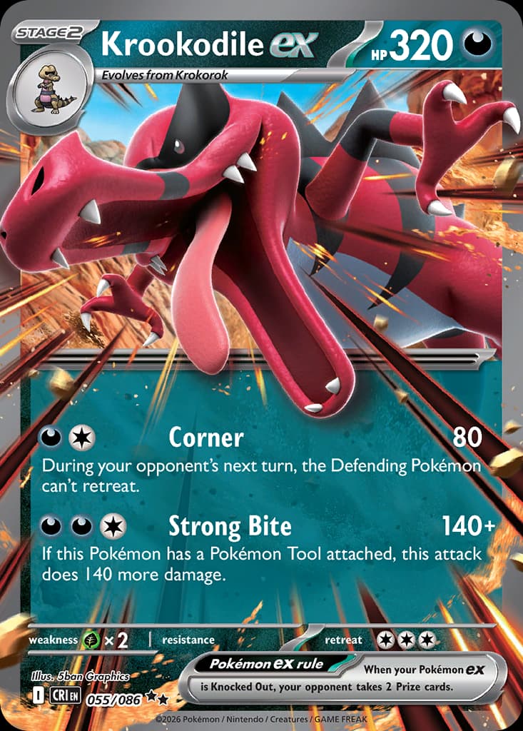 Krookodile ex, Chaos Rising 55