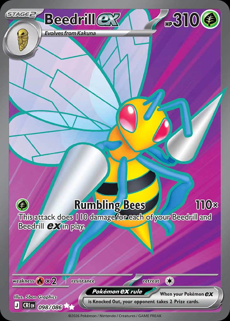 Beedrill ex, Chaos Rising 98