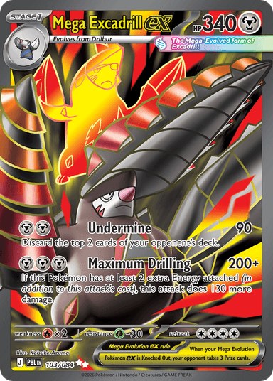 Mega Excadrill ex, Pitch Black 103