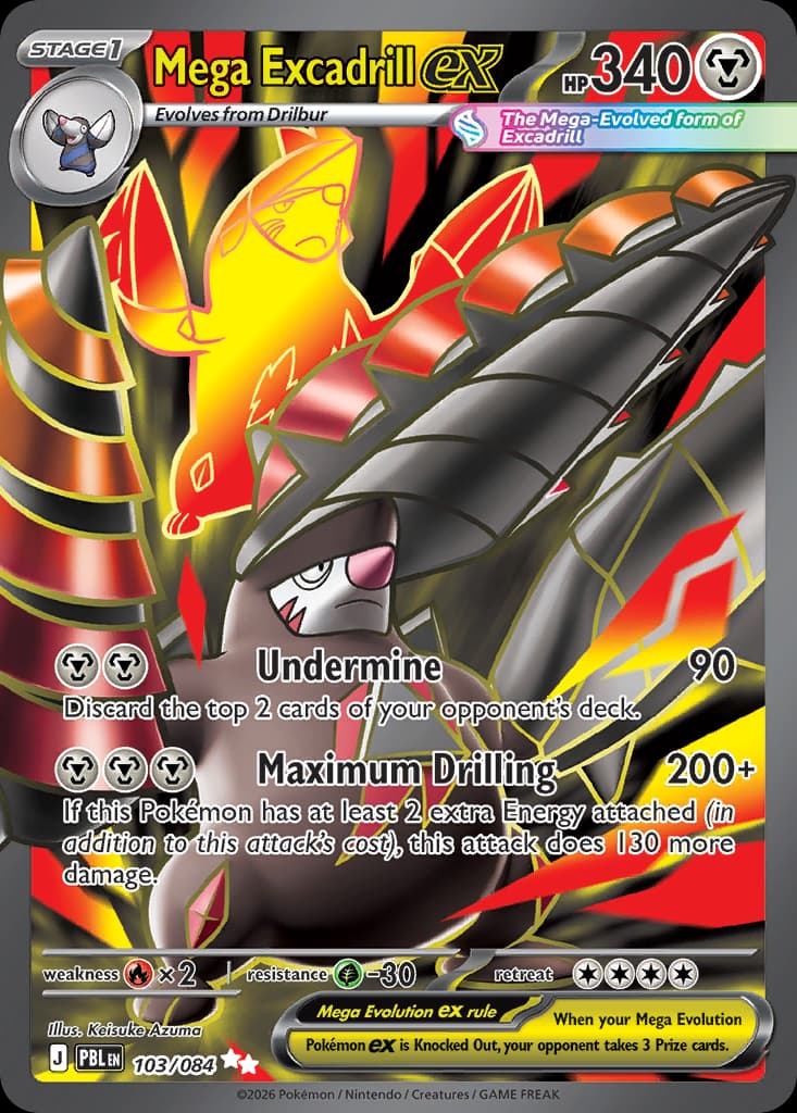 Mega Excadrill ex, Pitch Black 103