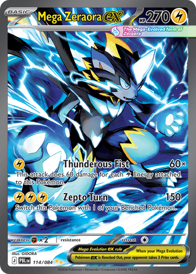 Mega Zeraora ex, Pitch Black 114
