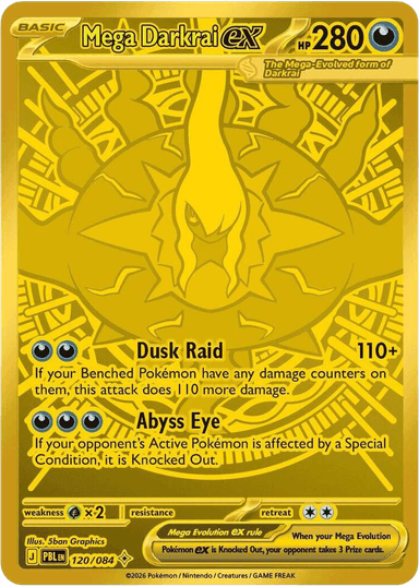 Mega Darkrai ex, Pitch Black 120