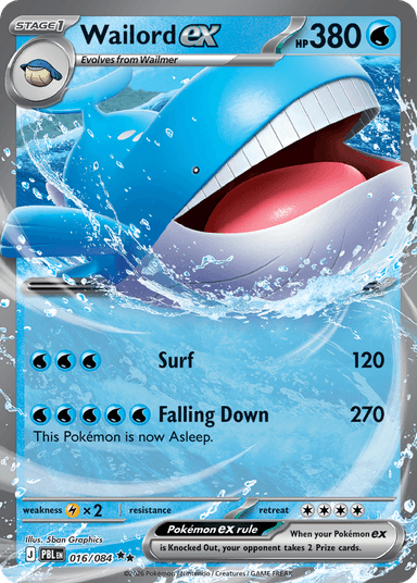 Wailord ex, Pitch Black 16