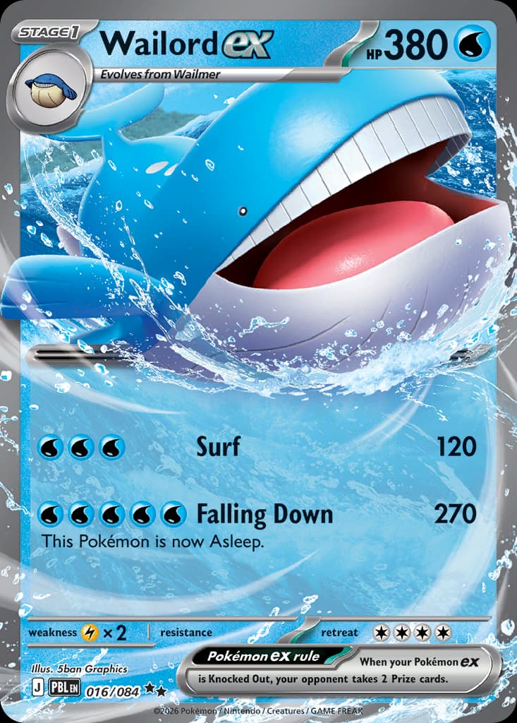 Wailord ex, Pitch Black 16