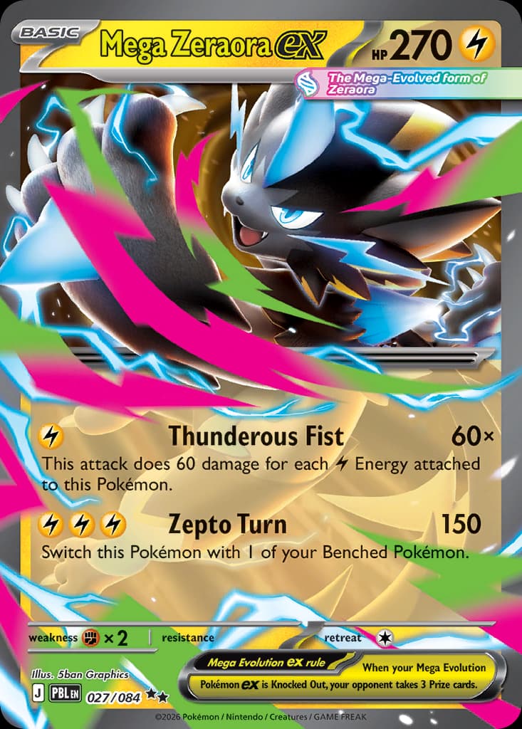 Mega Zeraora ex, Pitch Black 27