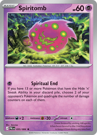 Spiritomb, Pitch Black 35