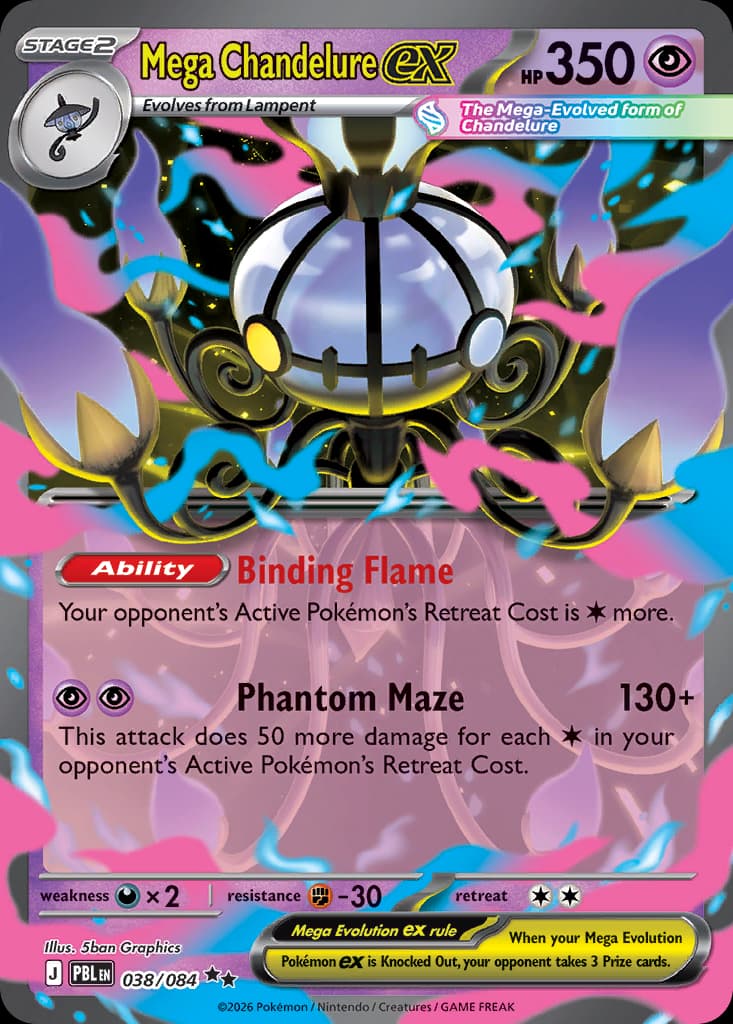 Mega Chandelure ex, Pitch Black 38