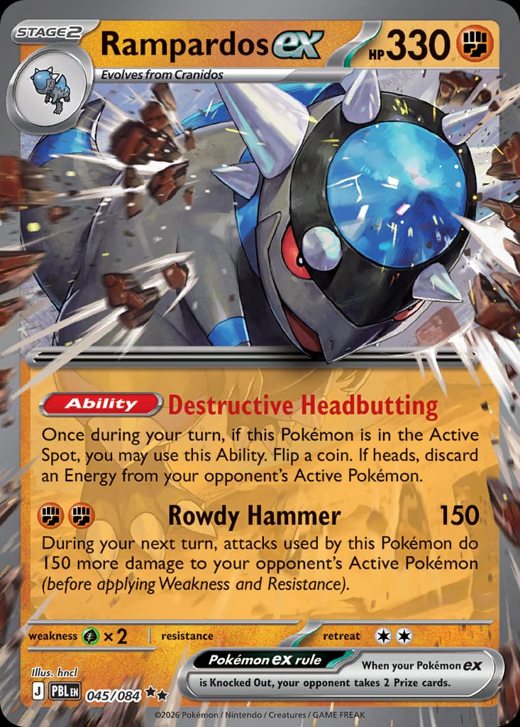 Rampardos ex, Pitch Black 45