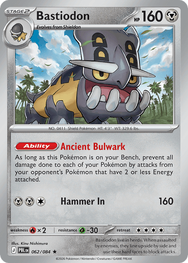 Bastiodon, Pitch Black 62