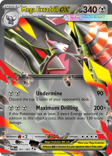 Mega Excadrill ex, Pitch Black 65