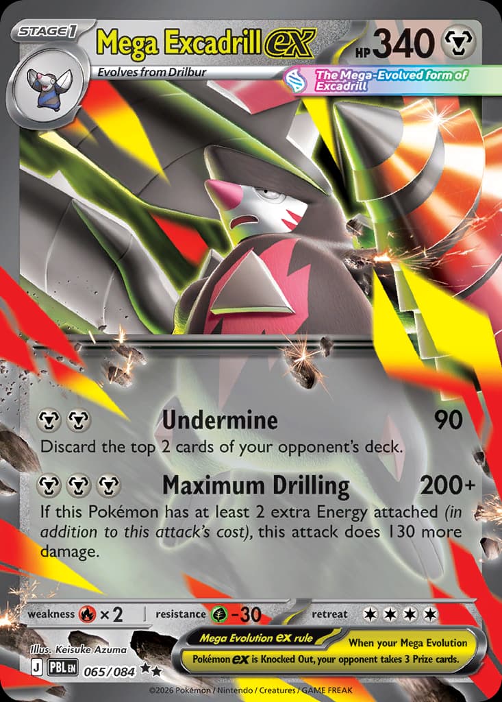 Mega Excadrill ex, Pitch Black 65