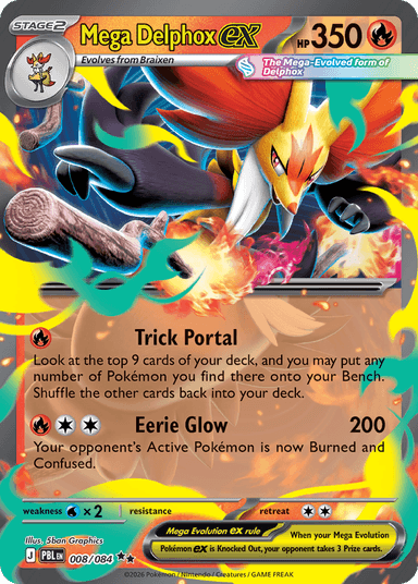 Mega Delphox ex, Pitch Black 8
