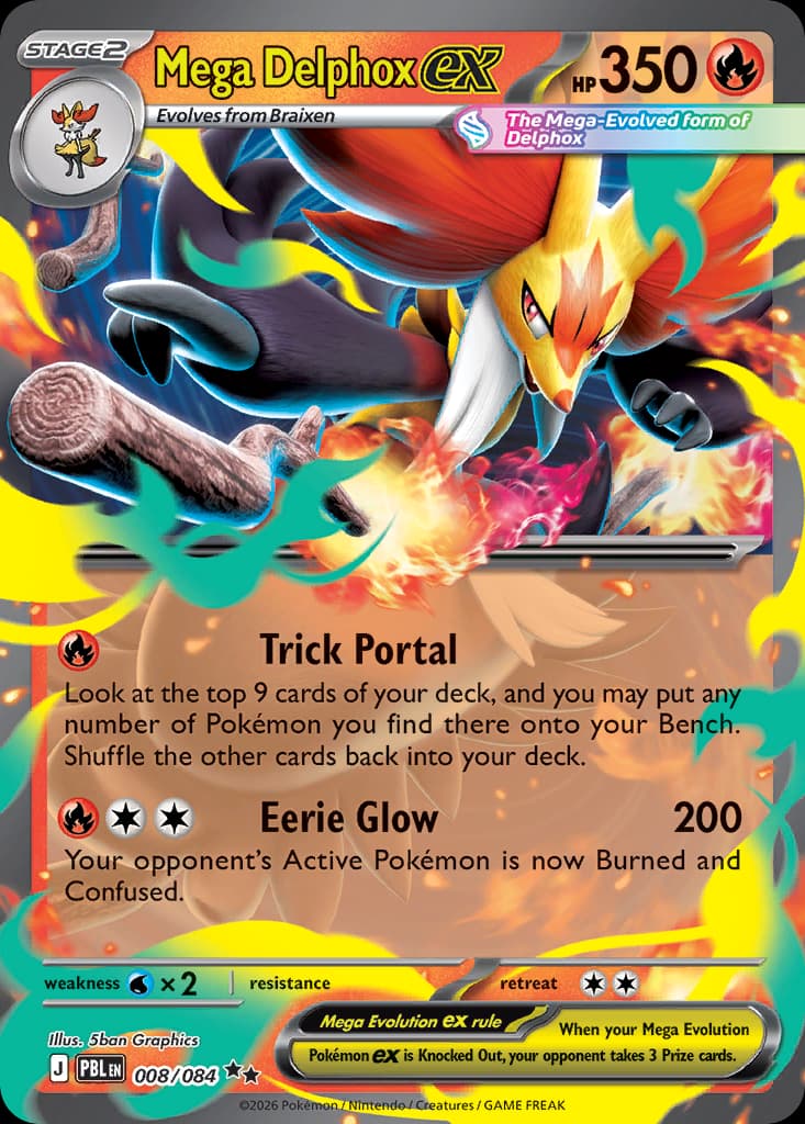 Mega Delphox ex, Pitch Black 8