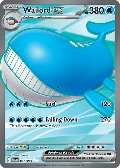 Wailord ex, Pitch Black 97