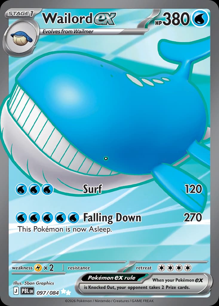 Wailord ex, Pitch Black 97