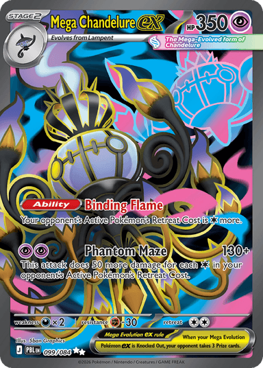 Mega Chandelure ex, Pitch Black 99