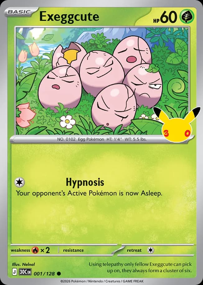Exeggcute, 30th Celebration 1