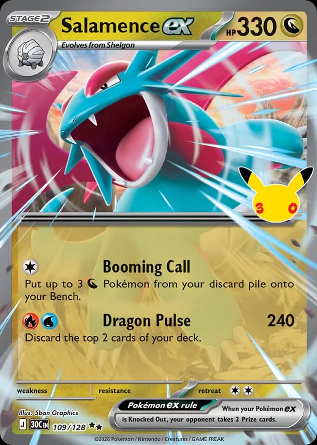 Salamence ex, 30th Celebration 109