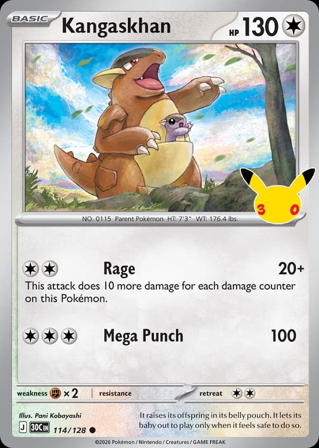 Kangaskhan, 30th Celebration 114