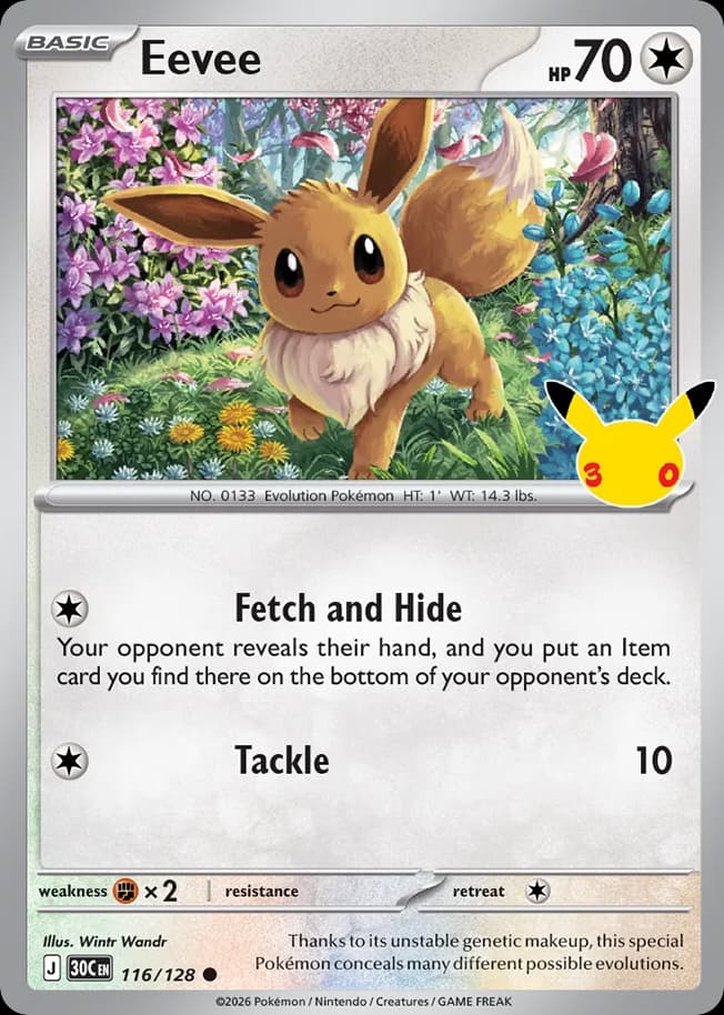 Eevee, 30th Celebration 116