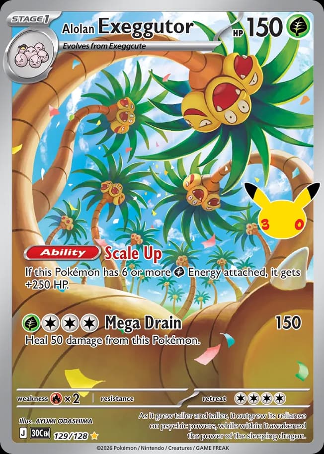 Alolan Exeggutor, 30th Celebration 129