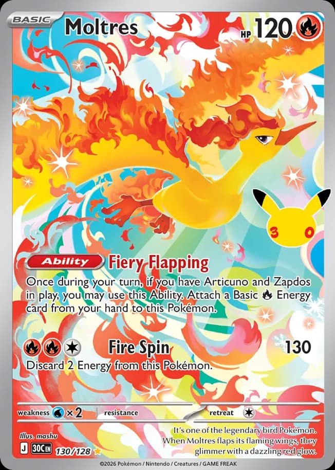 Moltres, 30th Celebration 130