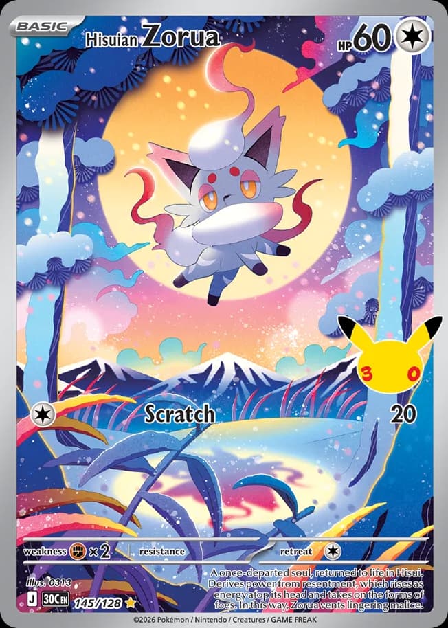 Hisuian Zorua, 30th Celebration 145