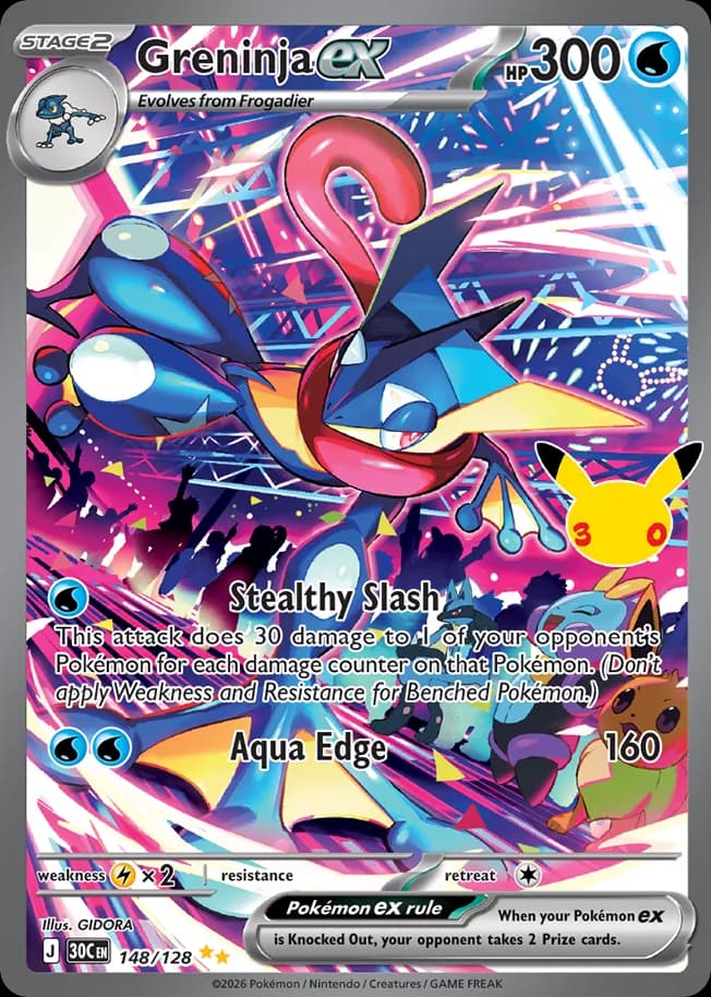 Greninja ex, 30th Celebration 148