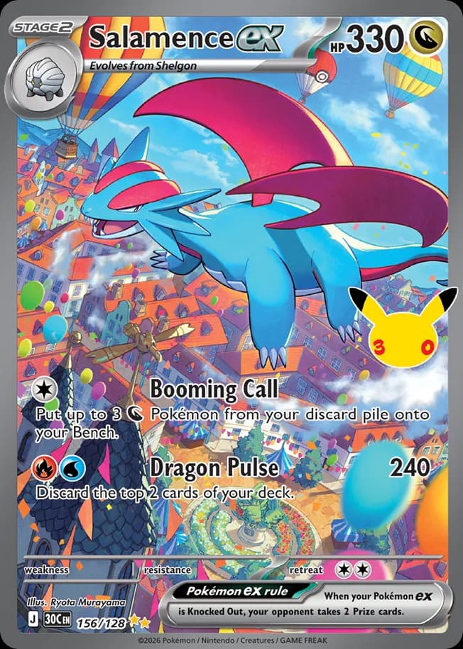 Salamence ex, 30th Celebration 156