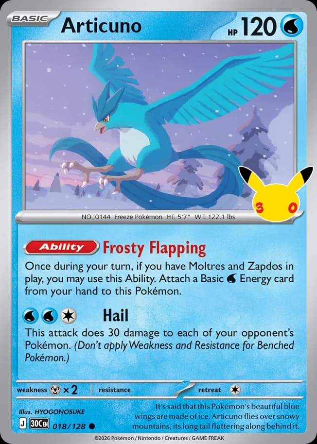 Articuno, 30th Celebration 18