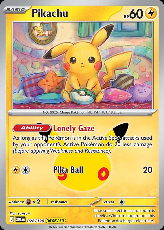 Pikachu, 30th Celebration 28