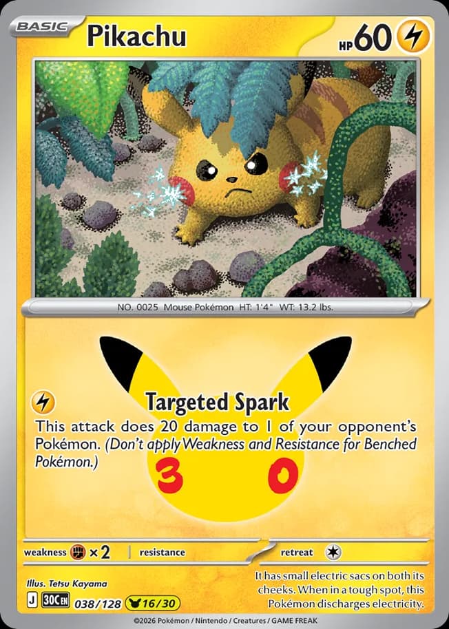 Pikachu, 30th Celebration 38