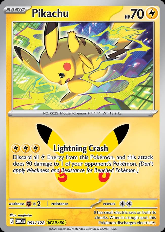 Pikachu, 30th Celebration 51