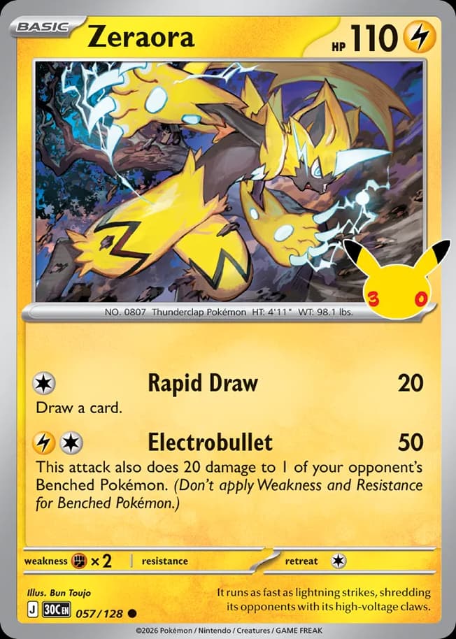 Zeraora, 30th Celebration 57