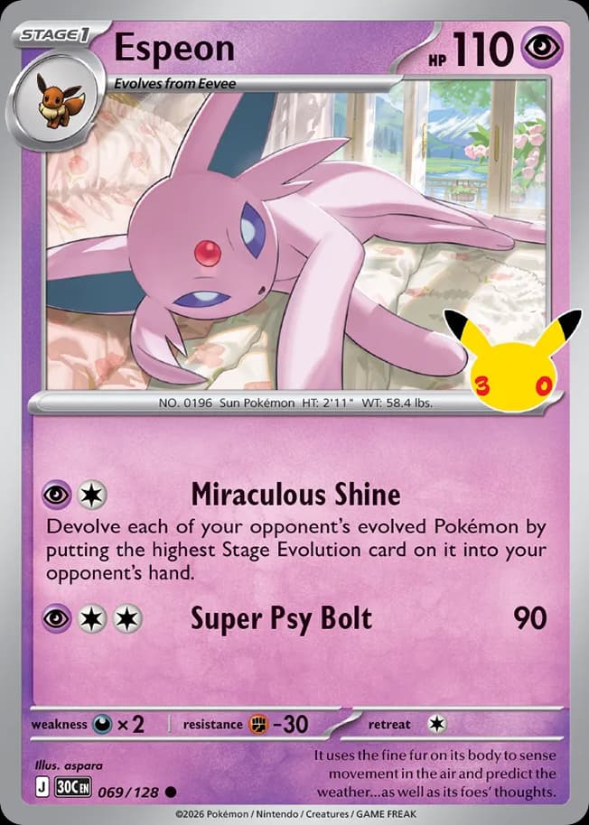 Espeon, 30th Celebration 69