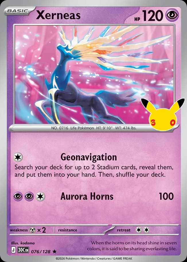 Xerneas, 30th Celebration 76