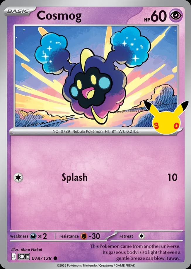 Cosmog, 30th Celebration 78
