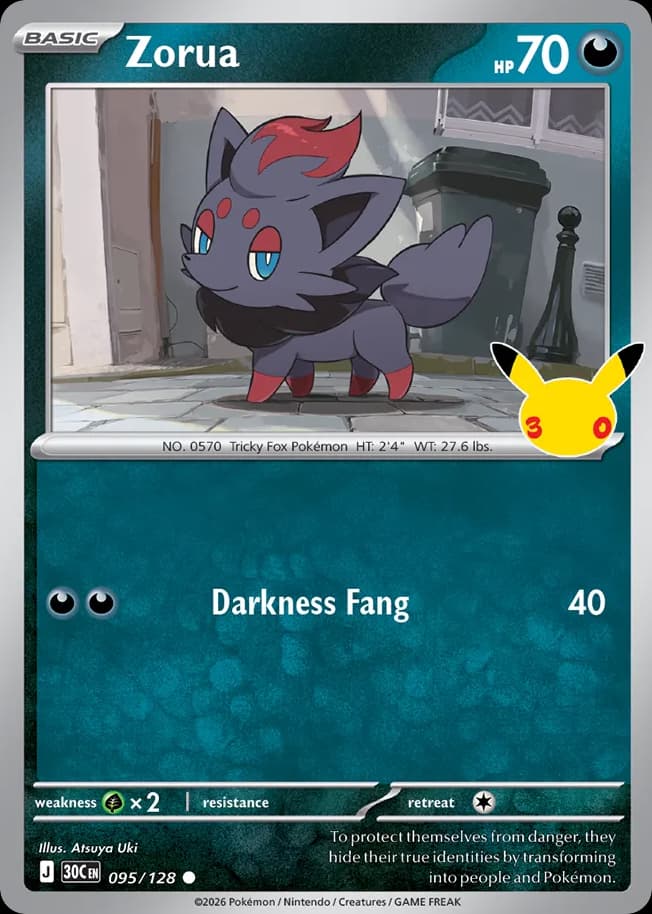 Zorua, 30th Celebration 95