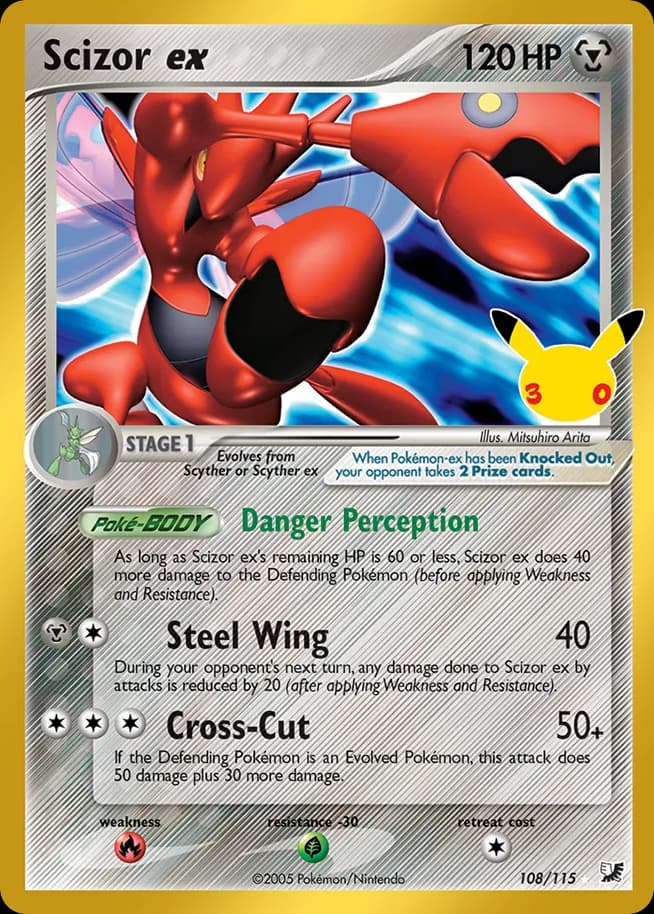 Scizor ex, 30th Celebration: Classic Collection 108