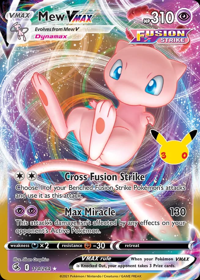 Mew VMAX, 30th Celebration: Classic Collection 114
