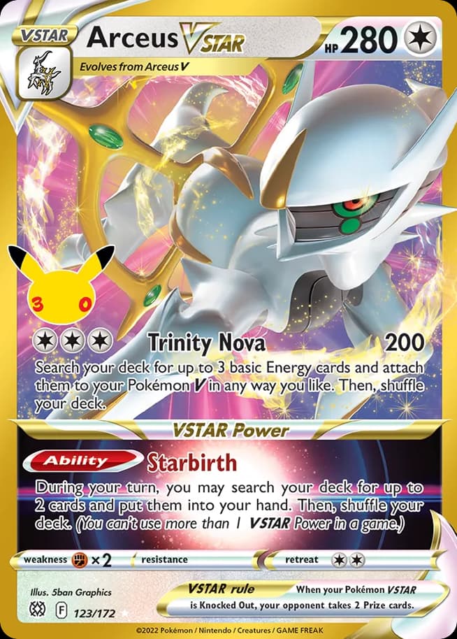 Arceus VSTAR, 30th Celebration: Classic Collection 123