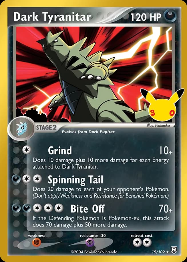 Dark Tyranitar, 30th Celebration: Classic Collection 19