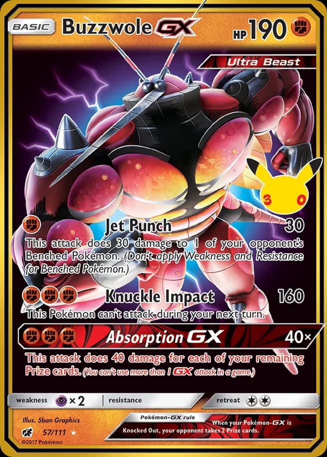 Buzzwole-GX, 30th Celebration: Classic Collection 57