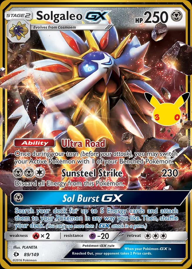 Solgaleo-GX, 30th Celebration: Classic Collection 89