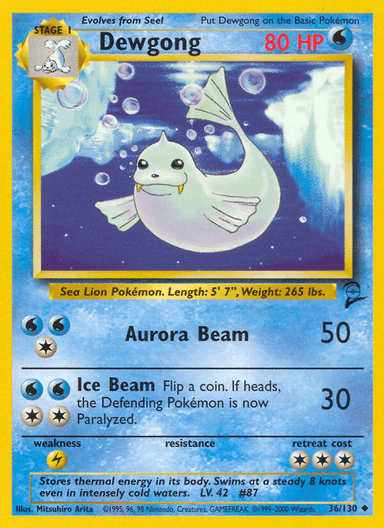 Dewgong, Base Set 2 36