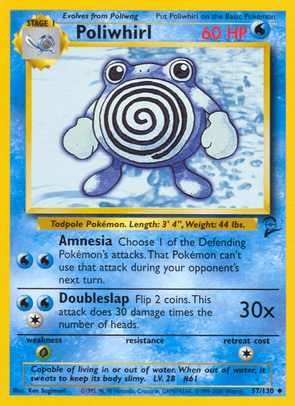 Poliwhirl, Base Set 2 57
